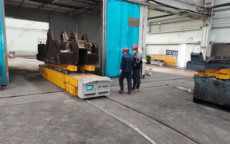 電動(dòng)軌道地平車在噴砂、清洗、噴漆、烘干等噴涂工序中的應(yīng)用