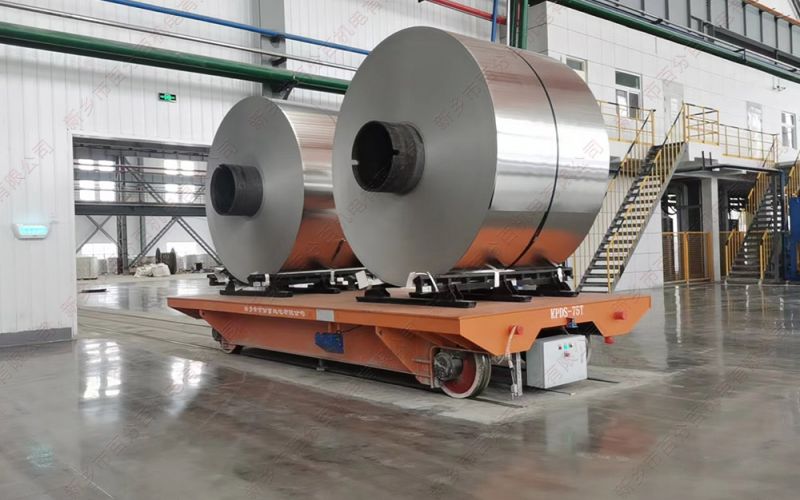 軌道電動(dòng)平板車(chē)——卷材加工車(chē)間的好幫手